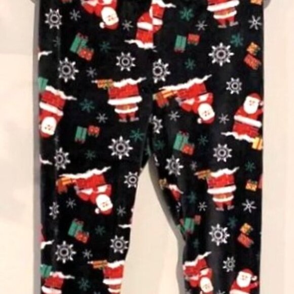 SANTA LEGGINGS LIKE NEW M - Picture 2 of 7